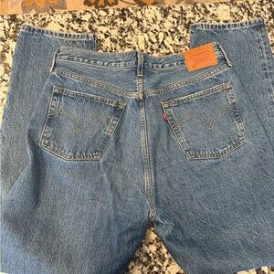 Levi's Blue Straight Leg 501 jeans